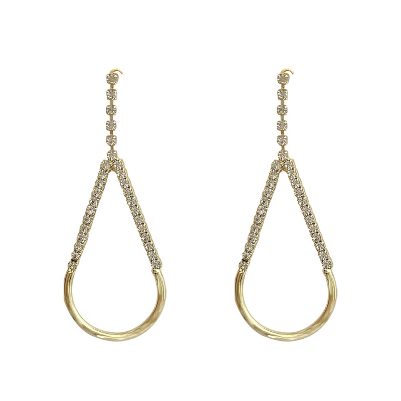 Khuyên Tai Hình Học Đính Đá Cao Cấp Phong Cách Hàn Quốc Thời Trang Mới 2022 Dành Cho Bạn Nữ