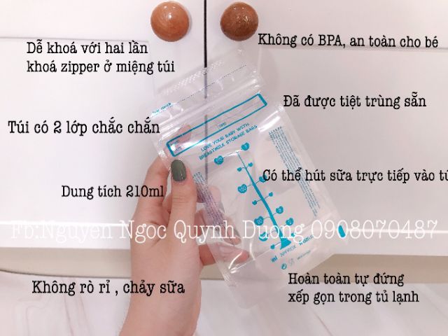 Túi trữ sữa Unimom