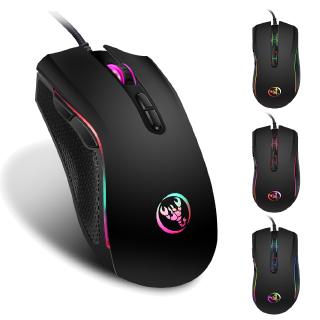 Chuột usb có dây 3200dpi 7 nút đèn led 7 màu 5v / 100ma dành cho game thủ