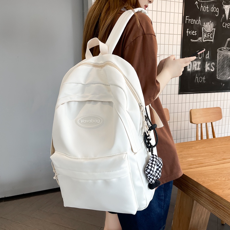 Ba lô PRETTYZYS đi họcdung tích lớn 15.6 inch phong cách Hàn Quốc 2022 cho bạn gái teen