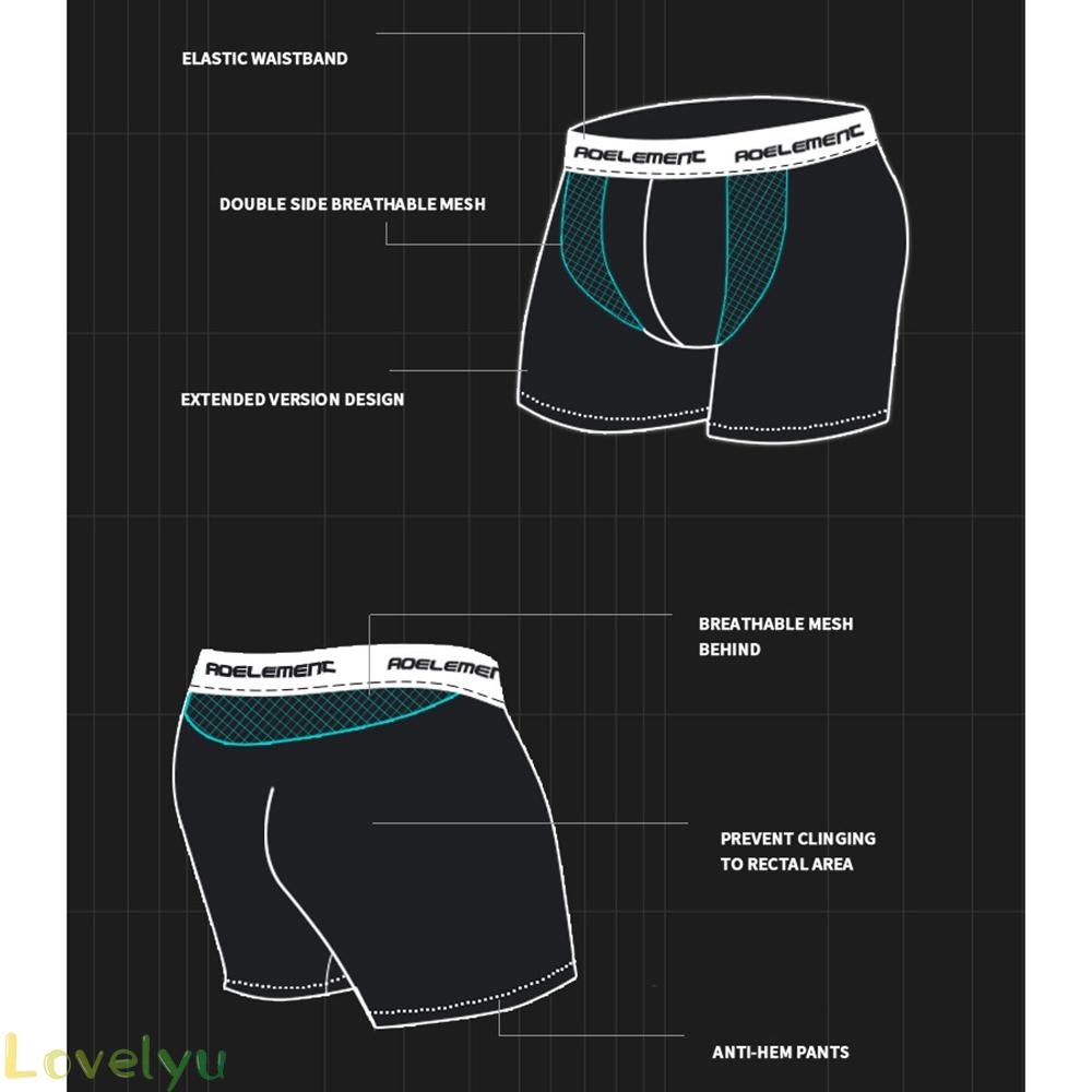 ◀READY▶Men Lingerie Long Leg Boxer Shorts Bulge Pouch Briefs Underwear Trunks Plus Size# Good Quality