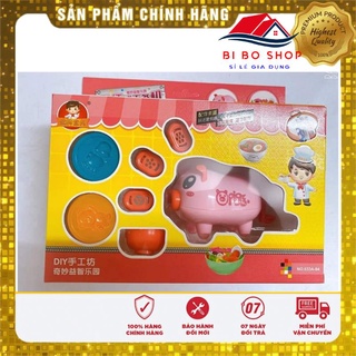 Freeship- máy làm mì hình heo siêu cute- đồ chơi nhà bếp- đồ chơi đất nặn- đất sét cho bé bi bo shop
