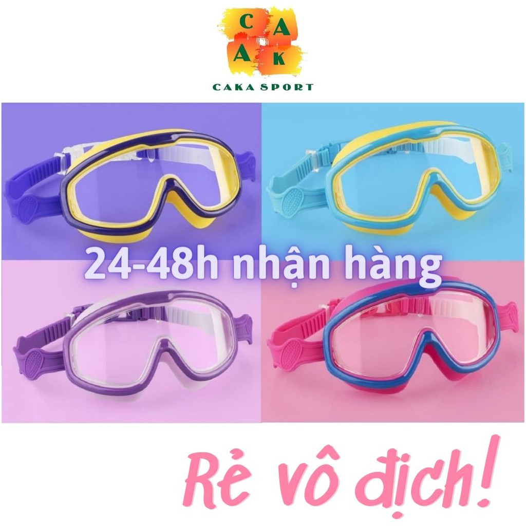 Kính bơi trẻ em 🏊‍♀️𝑪𝒐́ 𝑺𝒂̆̃𝒏🏊‍♀️|Góc nhìn siêu rộng 230º có doăng cao su An toàn| Phủ lớp bảo vệ chống tia UV