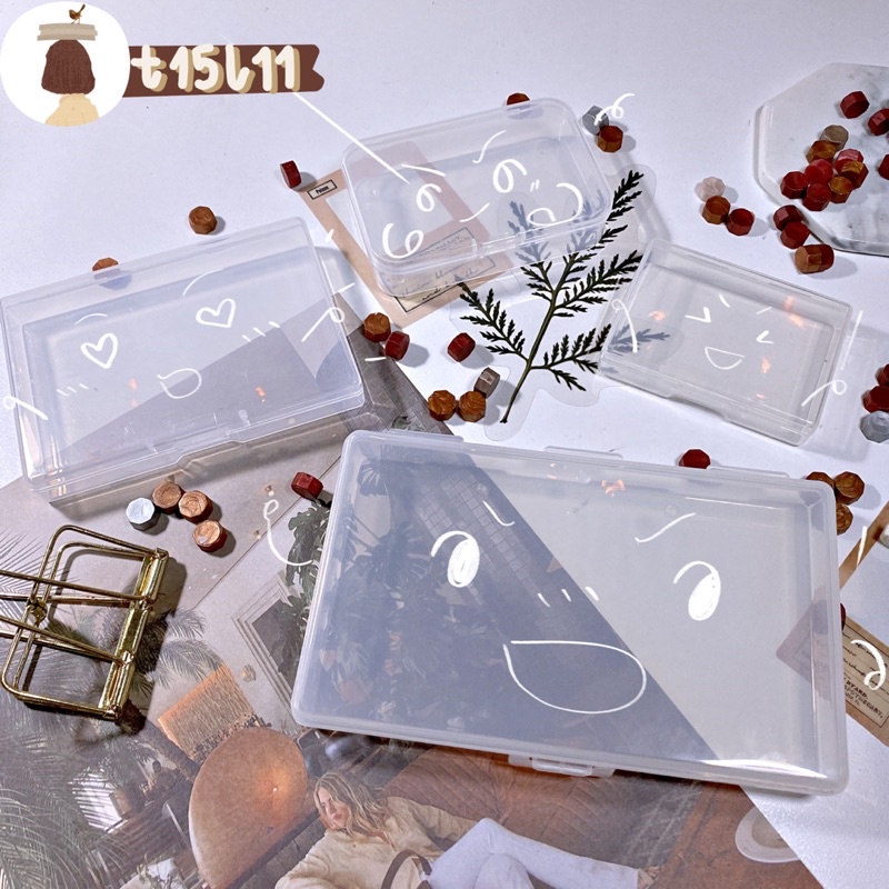 Hộp nhựa rỗng trong đựng pan chiết màu