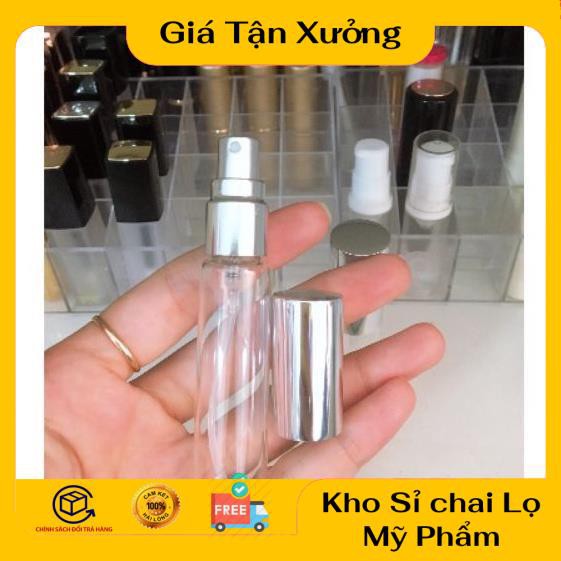 Lọ Chiết Nước Hoa ❤ TRÙM SỈ ❤ Chai lọ chiết nước hoa thủy tinh Tròn 10ml, phụ kiện du lịch