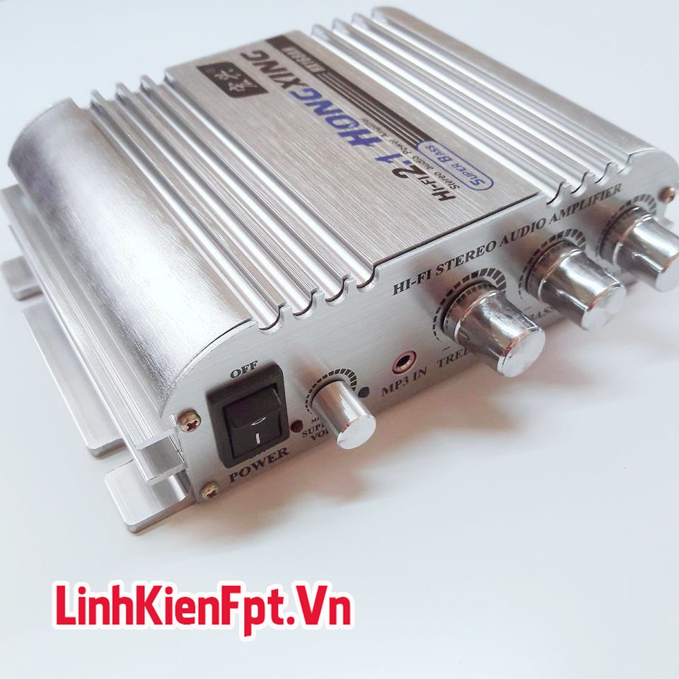 Âm Ly  Mini XH-168 Super BASS 300W - Độ Loa Xe Hơi