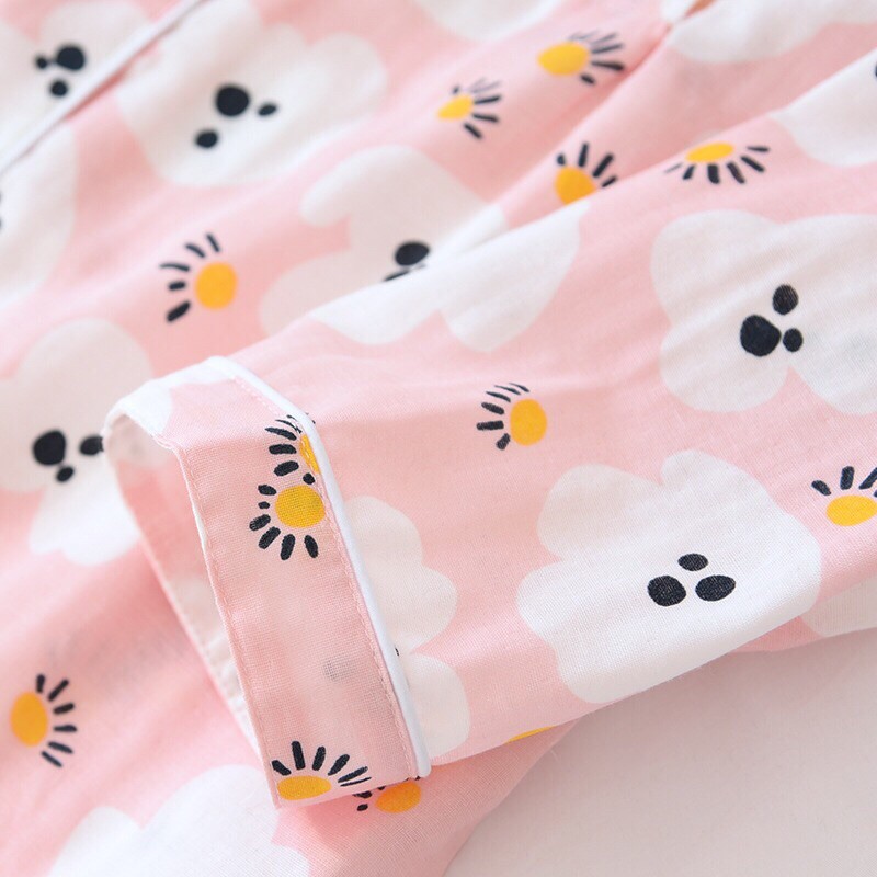 Pijama Sau Sinh Có Thiết Kế Cho Con Bú Tay Dài Quần Dài Chất Xô Mùa Hè | BigBuy360 - bigbuy360.vn