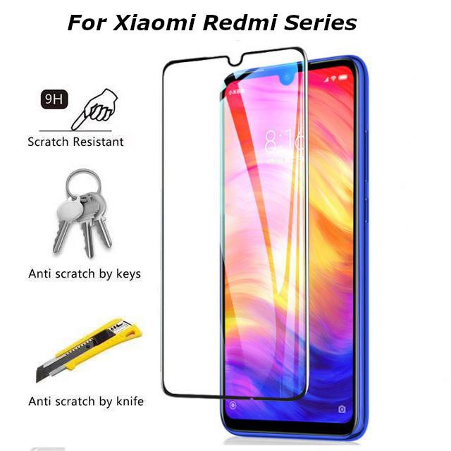 Kính Cường Lực Toàn Màn Hình Cho Xiaomi Redmi Note 10 10Pro 9S 8T 8Pro 8 7 7Pro 6 6Pro 5 5Pro 4X 4