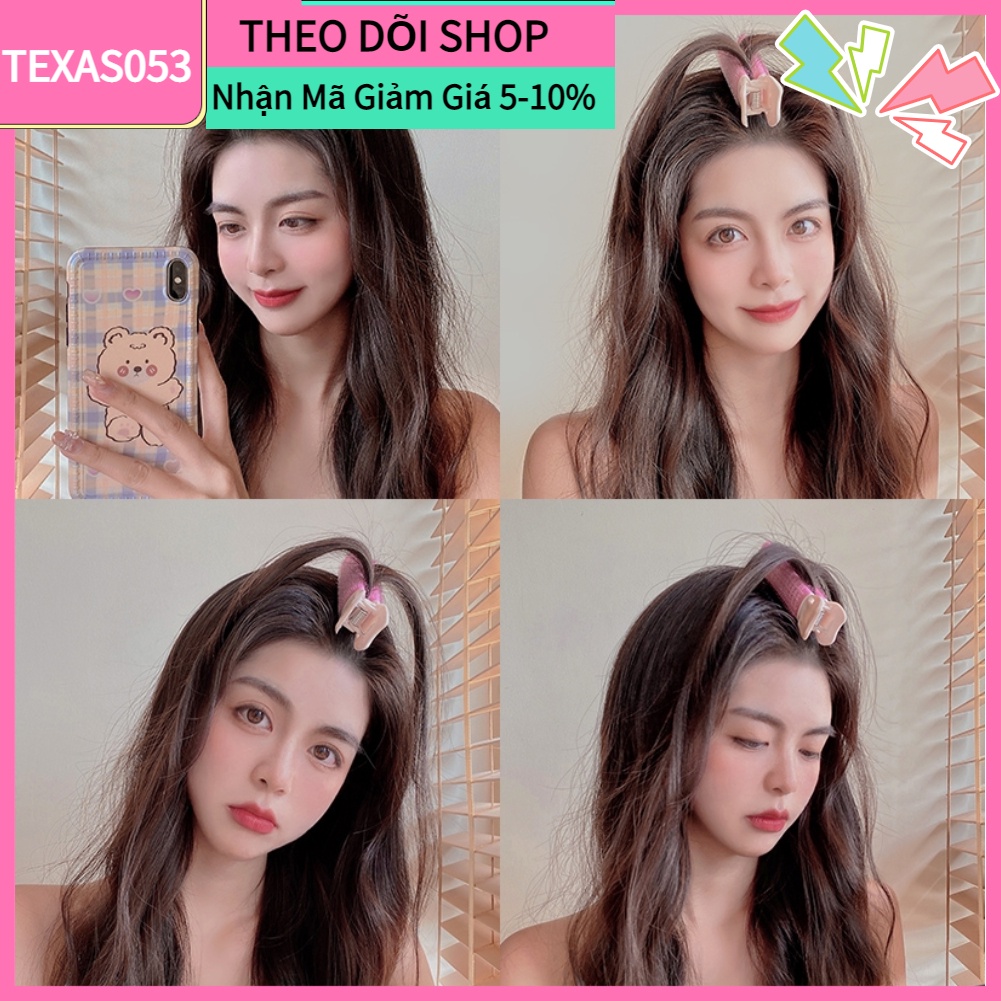 [Hàng mới về] 2 Kẹp cố định tóc mái không để lại vết tiện dụng tạo kiểu tóc bồng bềnh tự nhiên cho bạn gái