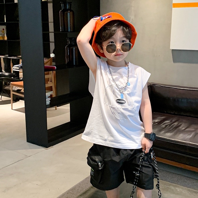 Áo phông ba lỗ Tanktop cá tính bé trai