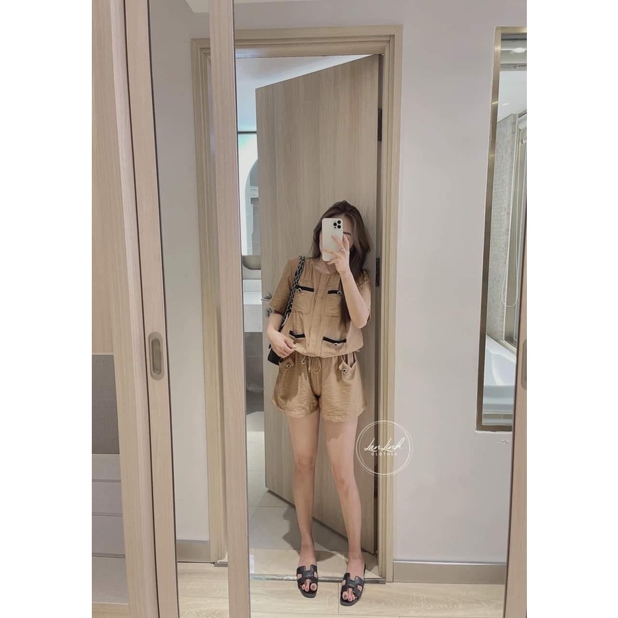 Set bộ đũi viền túi pha cộc nhiều màu