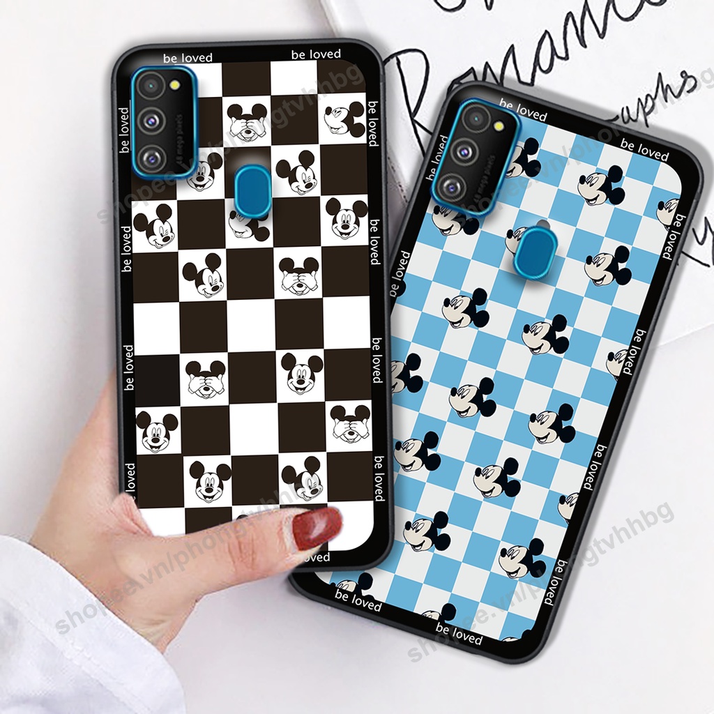 Ốp lưng Samsung M21 / M30s / M31 in mẫu trái tim caro, chuột mikey thể thao cực đẹp cute