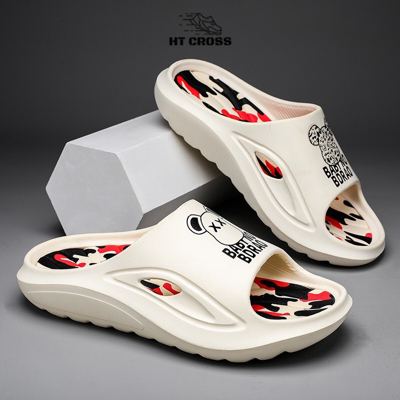Dép Unisex quai ngang nam nữ mẫu dép đúc nguyên khối chất liệu EVA cao cấp HT CROSS