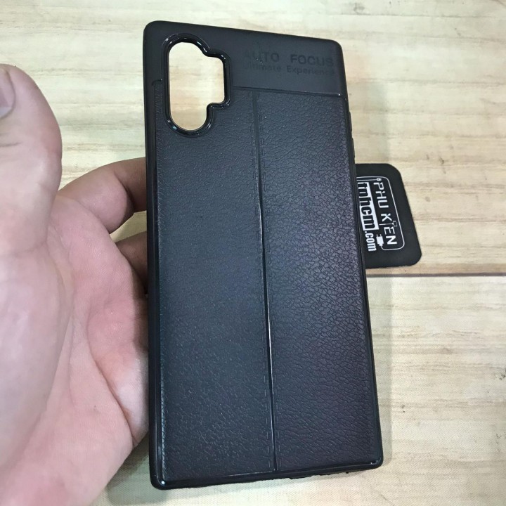 Ốp lưng Samsung Note 10 Plus dẻo giả Da Cao cấp
