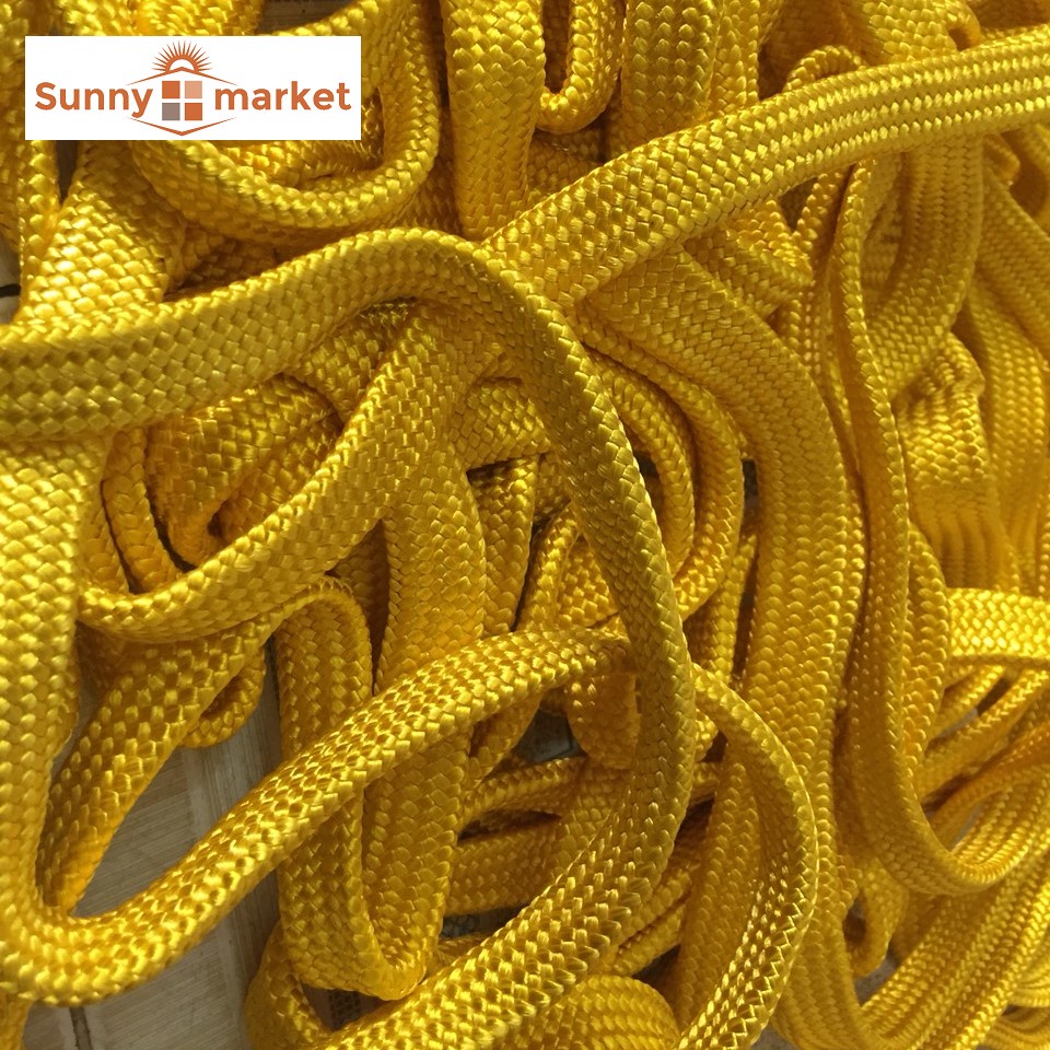 Dây dù bản dẹp cao cấp loại 1 bản rộng 2cm màu xanh, màu vàng nhiều kích thước