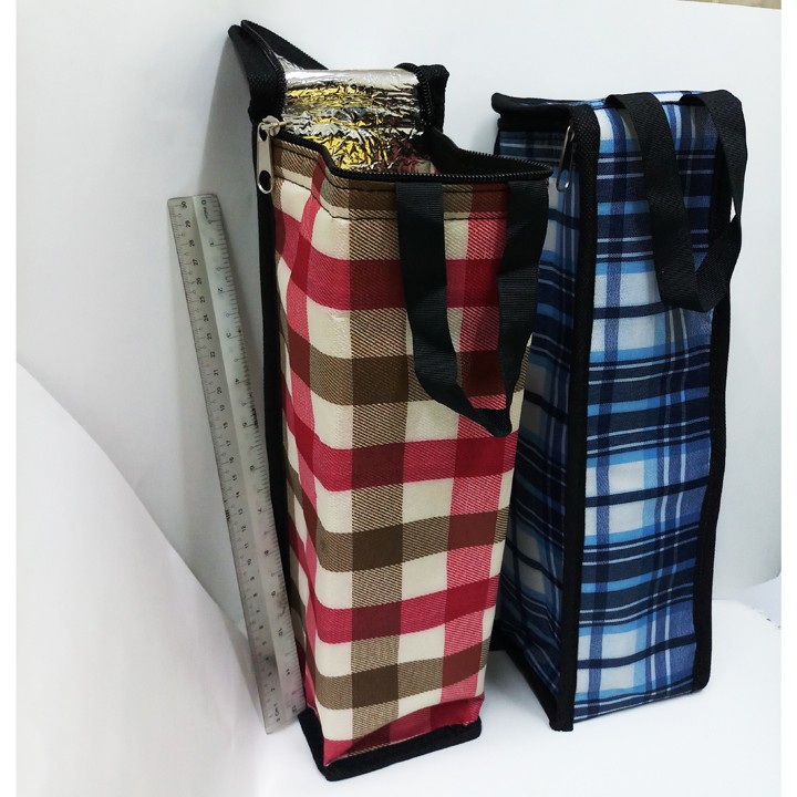 Túi giữ nhiệt cho bình nước, chai 1,5 lít. 10x10cm cao 35cm vải bố. tx103