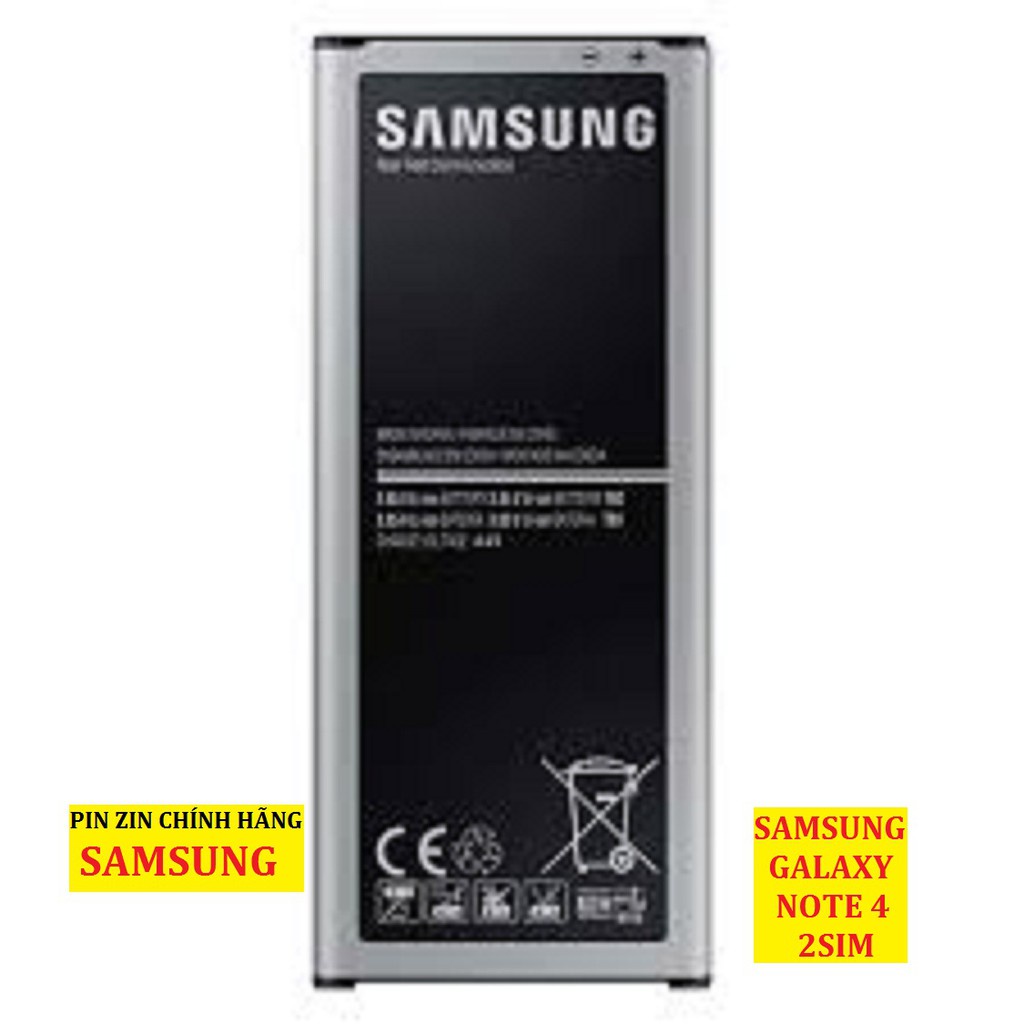 Pin SAMSUNG GALAXY NOTE 4 2 SIM xịn Bảo Hành 3 tháng đổi mới