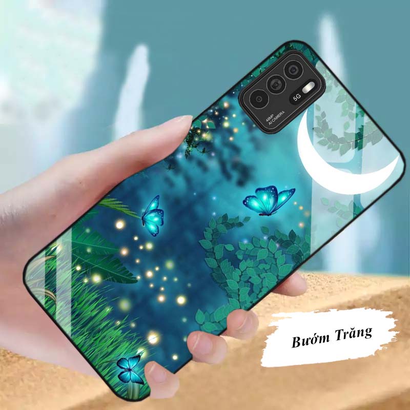 Ốp OPPO Reno 6, Reno 6Z, Reno 7 4G, Reno 7 5G , Reno 7z 5G Lưng Kính Cường Lực Cao Cấp Mới Nhất