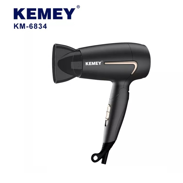Mấy Sấy Tóc Kemei Gấp Gọn 3 Tốc Độ Sấy Kemey KM 6834