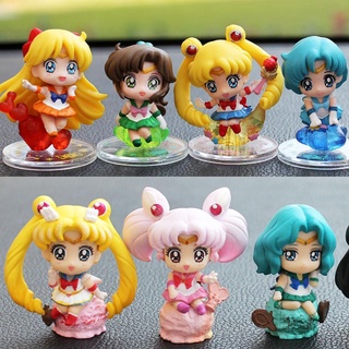 Sailor moon mô hình thủy thủ mặt trăng đáng yêu sáng tạo trang trí xe hơi♠