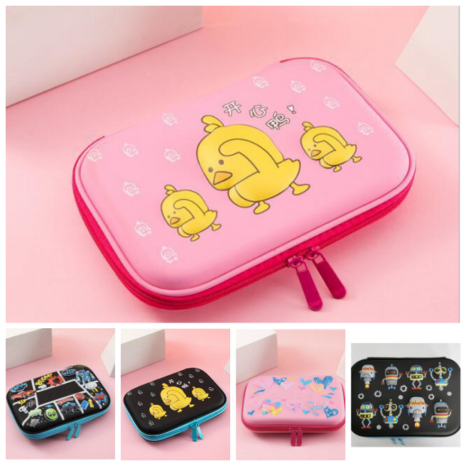 3d Túi đựng bút hộp bút vải to nhựa Bóp Viết Cho Học Sinh Eva