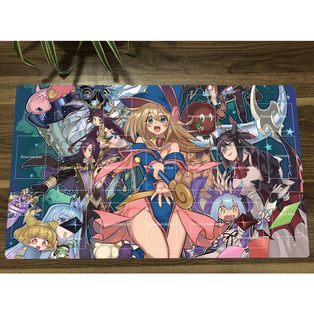Yugioh Tấm Lót Chuột Và Túi Đựng 60x35cm Họa Tiết Cô Gái Phép Thuật Độc Đáo