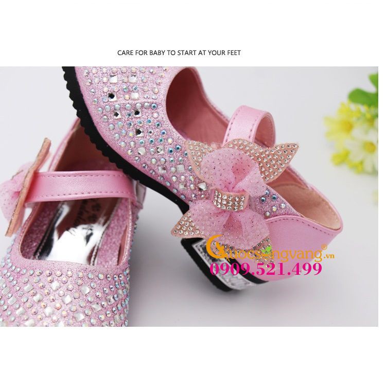 Giày bé gái công chúa giày công chúa elsa đính đá GLG015 Cuocsongvang