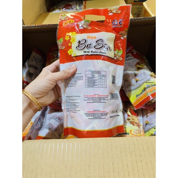 Kẹo bơ sữa đậu phộng Tân Huê Viên