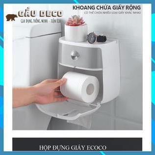 Hộp đựng Giấy Vệ Sinh Ecoco Cao cấp 2 tầng - Đa năng, Sang trọng, Tiện dụng