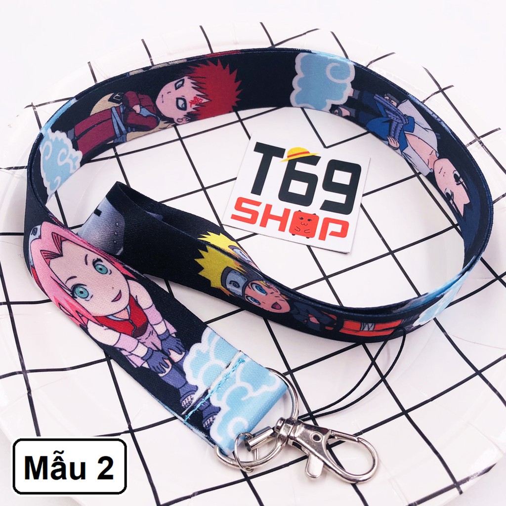 Móc khóa dây strap anime Naruto