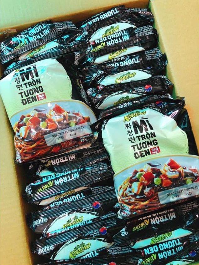 Thùng mì ăn liền tương đen koreno 20 gói