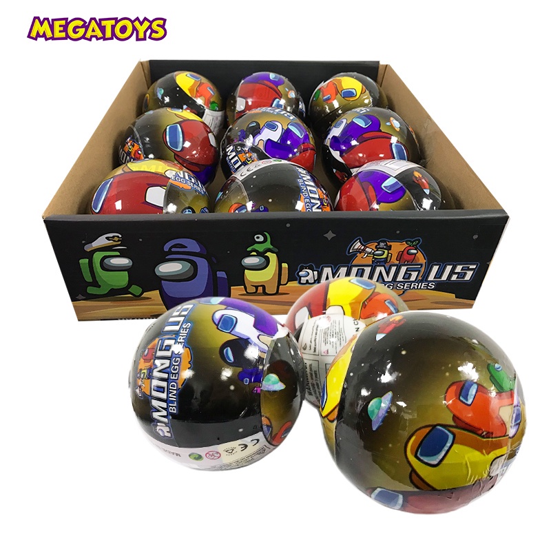 545F - Trứng mô hình nhân vật game Among Us  kèm phụ kiện và thẻ bài  - MGT