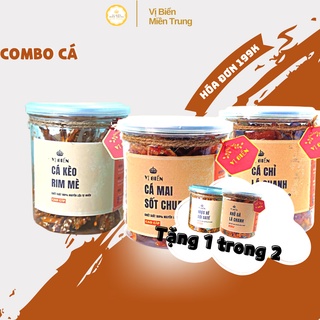 COMBO 3 Hủ Cá Chỉ Vàng. Cá Kèo Rim Mè, Cá Mai Sốt Chua Vị Biển Thực Phẩm Ăn Liền