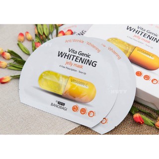 [Mẫu Mới] Mặt nạ giấy Vita Genic Banobagi Jelly Mask (1 miếng) vitamin C giảm thâm , trắng da