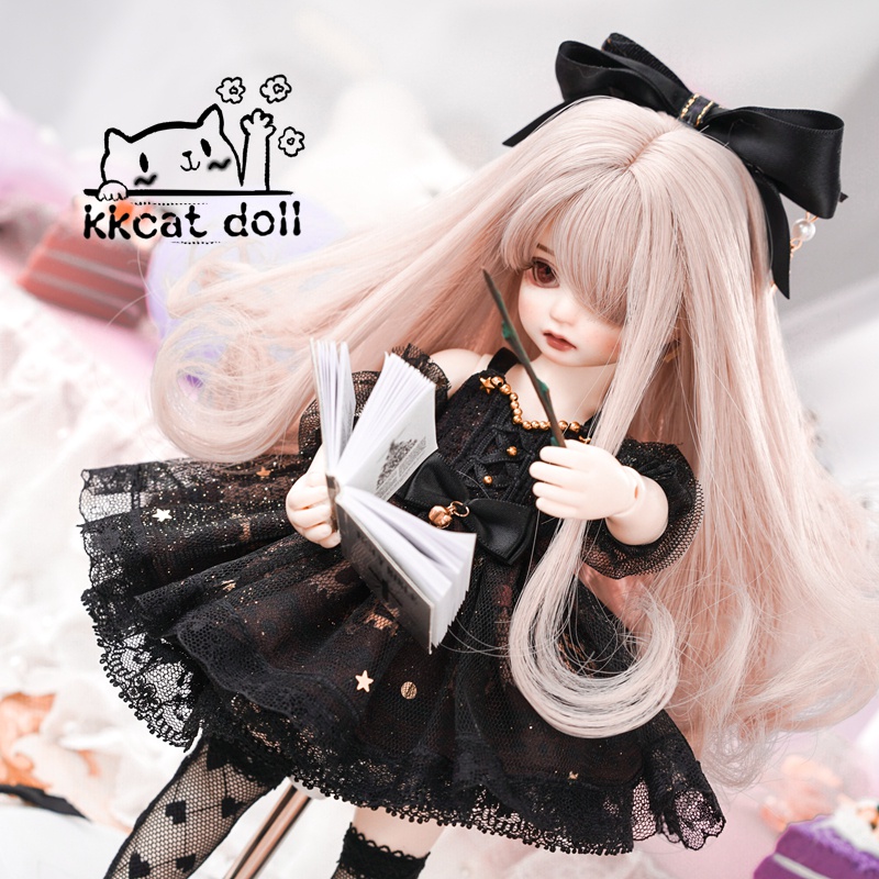 Tóc Giả Mềm Chịu Nhiệt Cao DW008 bjd Qi Liuhai Cho Búp Bê 1 / 3 1 / 4 1 / 6 inch