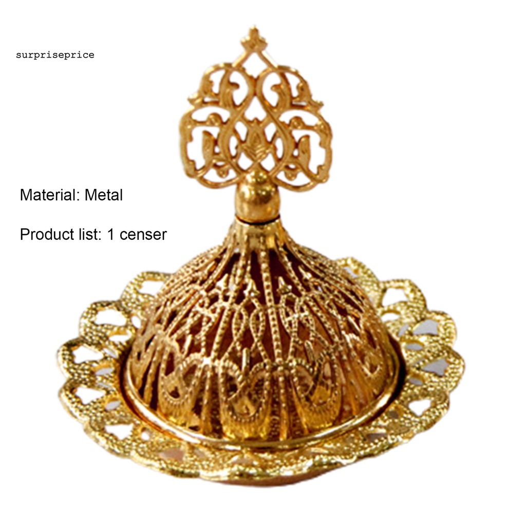 Đế đốt trầm hương bằng kim loại trang trí nhà cửa