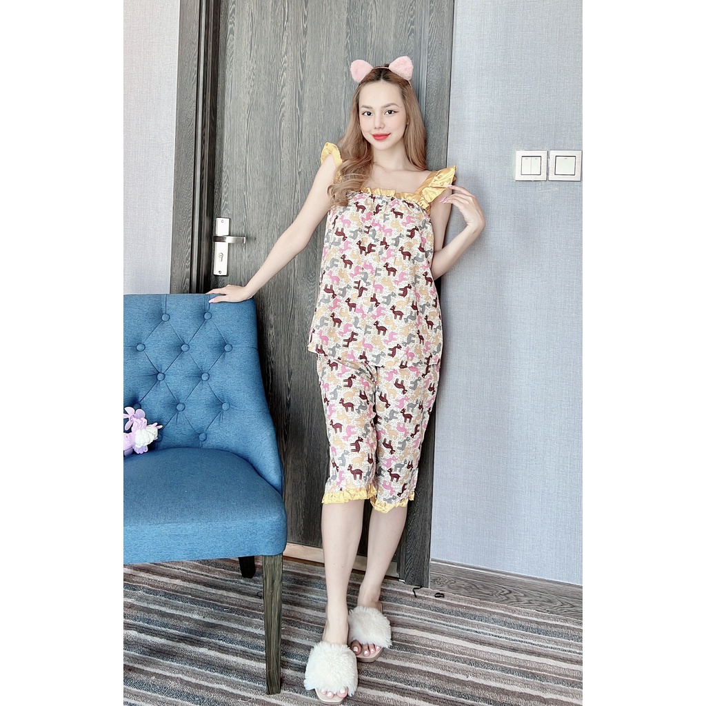 Set bộ lửng kate thái vai nhún bèo