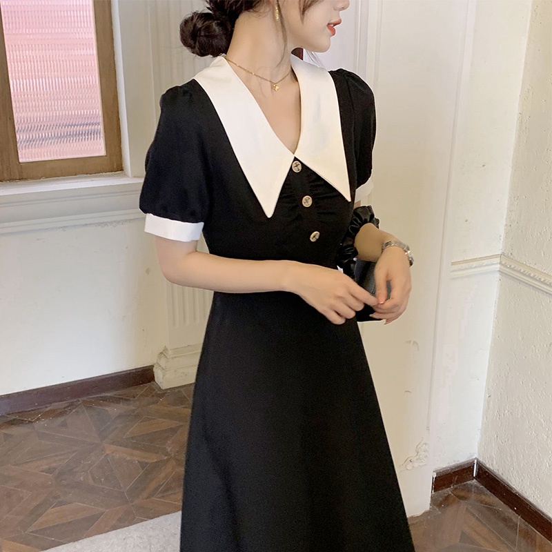 đầm đen đầm dài đầm vintage váy tiểu thư sang chảnh đầm công sở đầm bigsize nữ váy nữ xinh váy đi chơi đầm đi tiệc đầm nữ