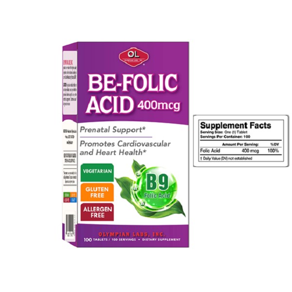 Be Folic Acid - Bổ Sung Axit Folic Sắt cho bà bầu