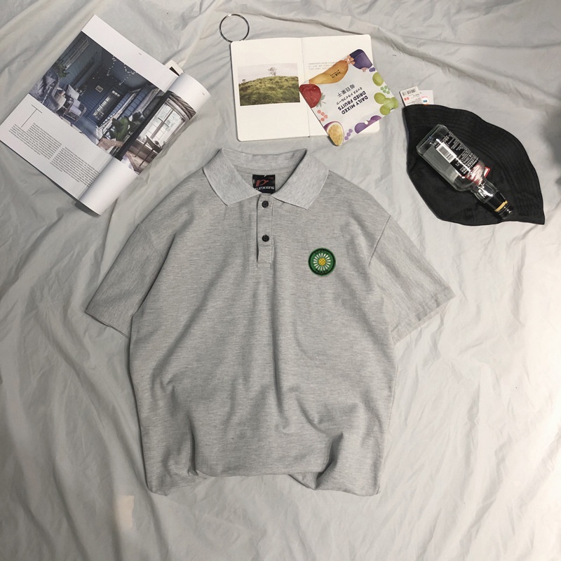 Áo Polo Nam Nữ Form Rộng Chất Thun Mềm Mát Phong Cách In Bông TRắng Thời Thượng  Hợp Thời Trang  Kịp Xu Hướng TTQ0339