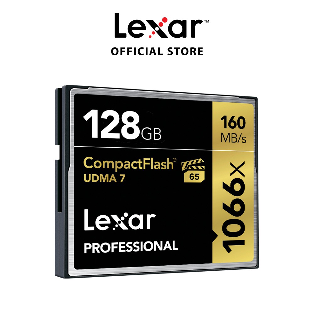 Thẻ nhớ Lexar CF 128GB Professional 1066x 160Mb/s - Hàng Chính Hãng