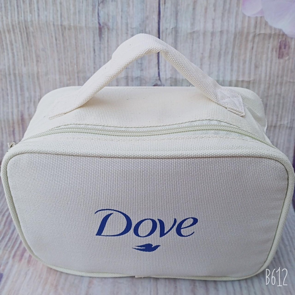TÚI ĐỰNG MỸ PHẨM kt 20x13x10cm - Hàng khuyến mãi của Dove, Màu sách trẻ trung, chất liệu cao cấp