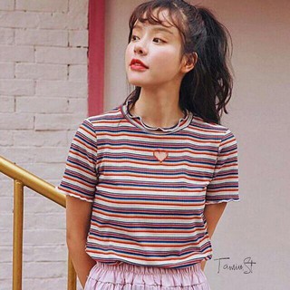 Áo thun nữ cổ tròn
