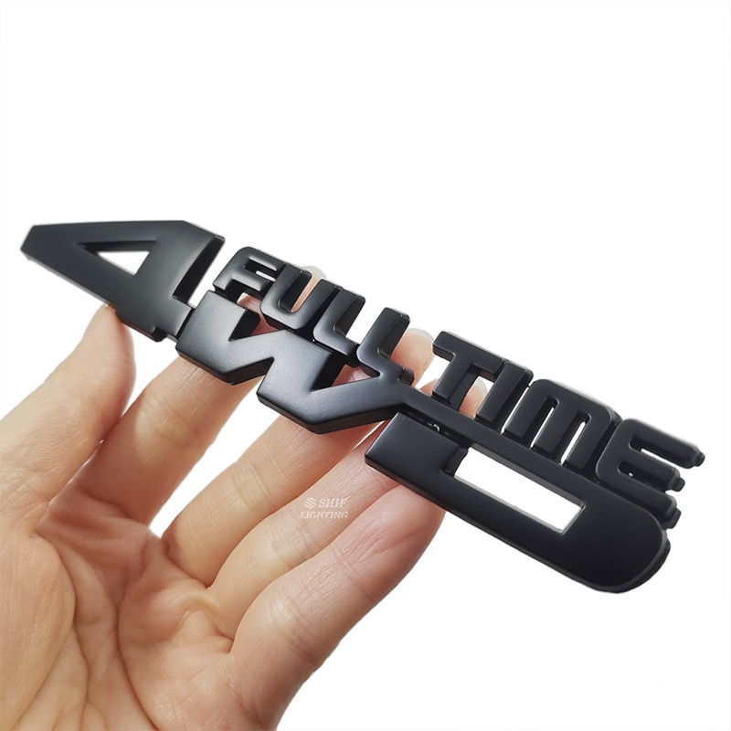 1 x Miếng Dán Logo Kim Loại 4WD FULL TIME Trang Trí Xe Hơi