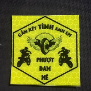 logo phượt . tem xe , decal phản quang