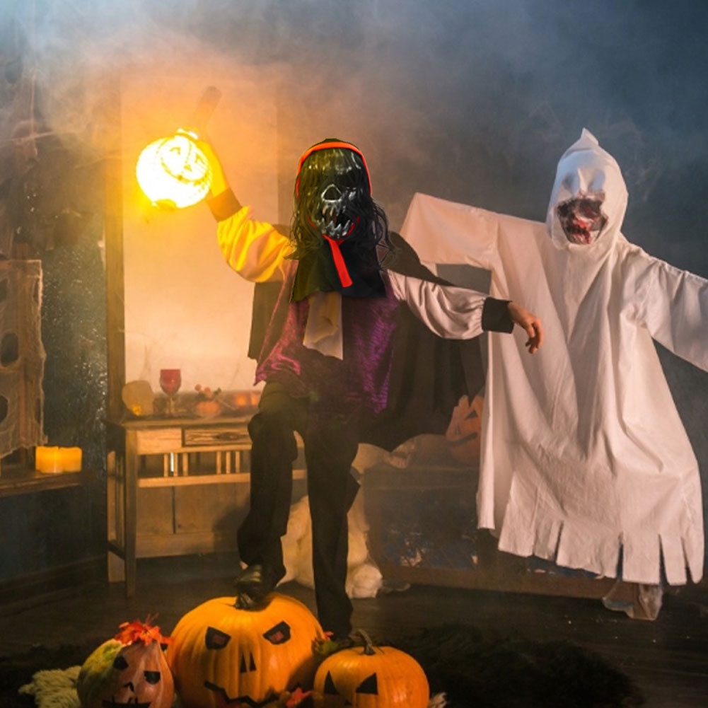 Halloween Đáng Sợ Trái Cây Đại Với Mái Tóc Đen Ma Mặt Nạ Thoáng ...