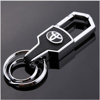 [Logo Toyota] Móc chìa khóa xe oto logo Toyota bọc da cao cấp