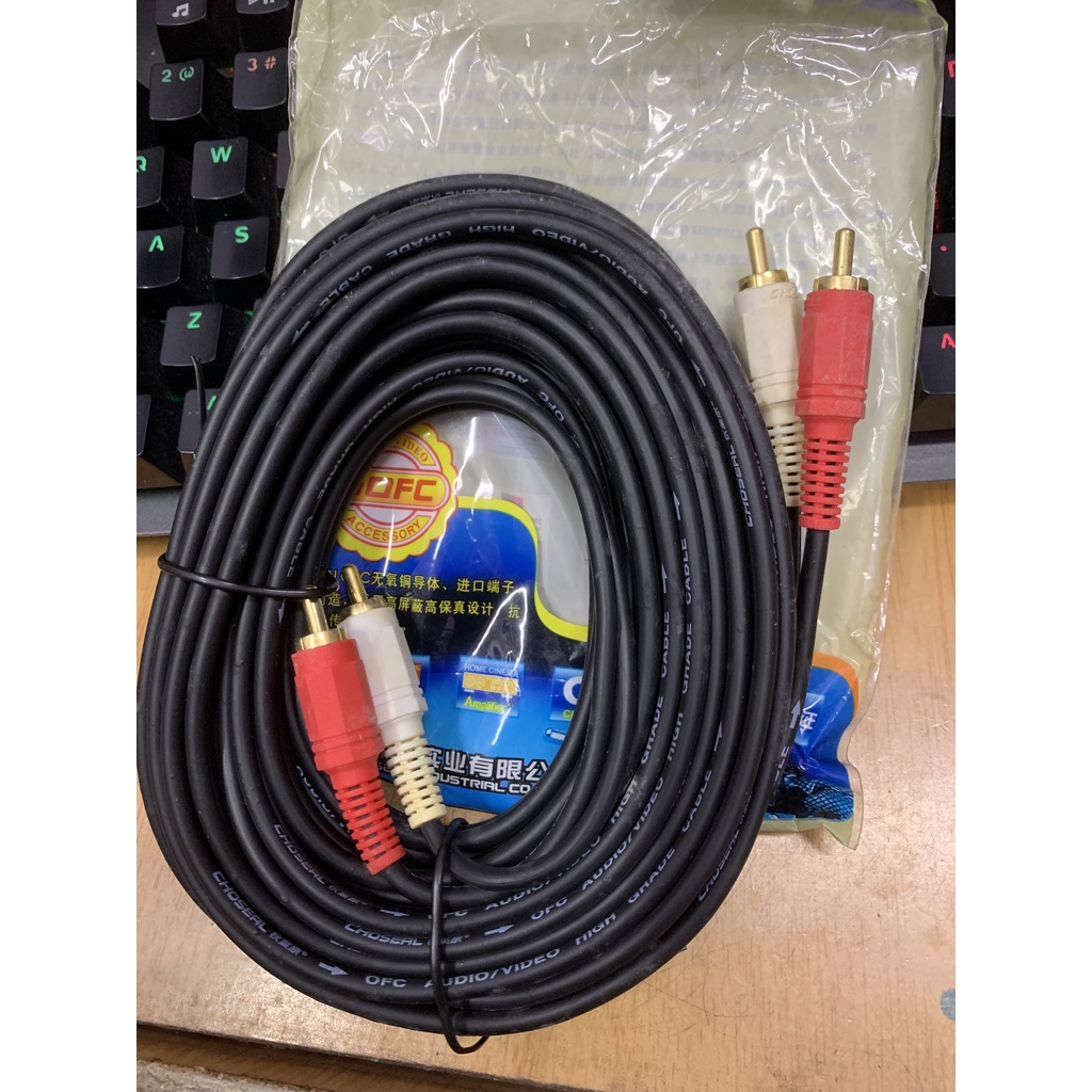 Dây AV 2 ra 2 Choseal loại tốt 1m-15m loại tốt cao cấp đời đầu