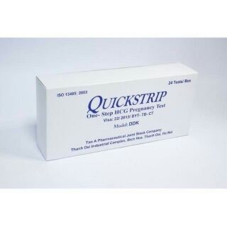 Hộp que thử thai Quickstrip (hộp 24 que)
