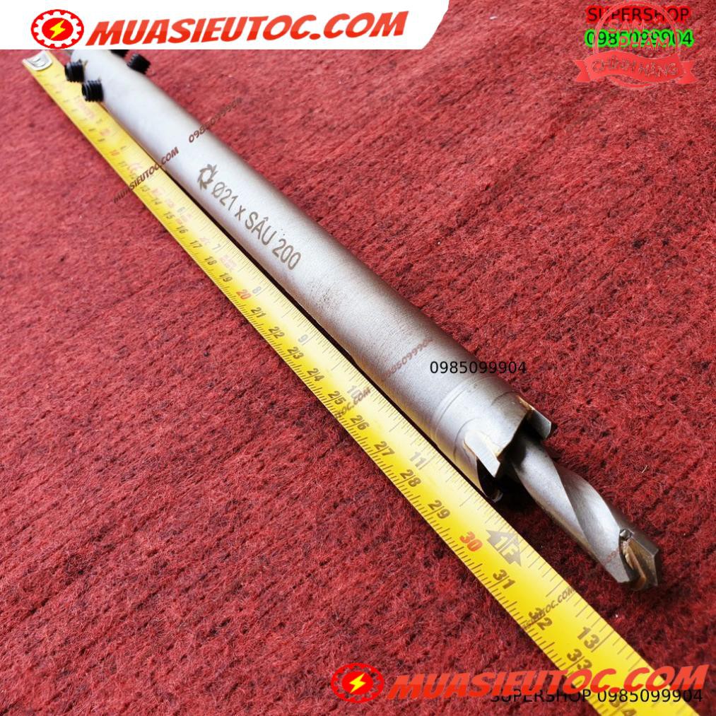 Mũi khoan rút lõi khoét tường gạch sâu Phi 21 x 200 mm không khoan bê tông, không khoan chế búa